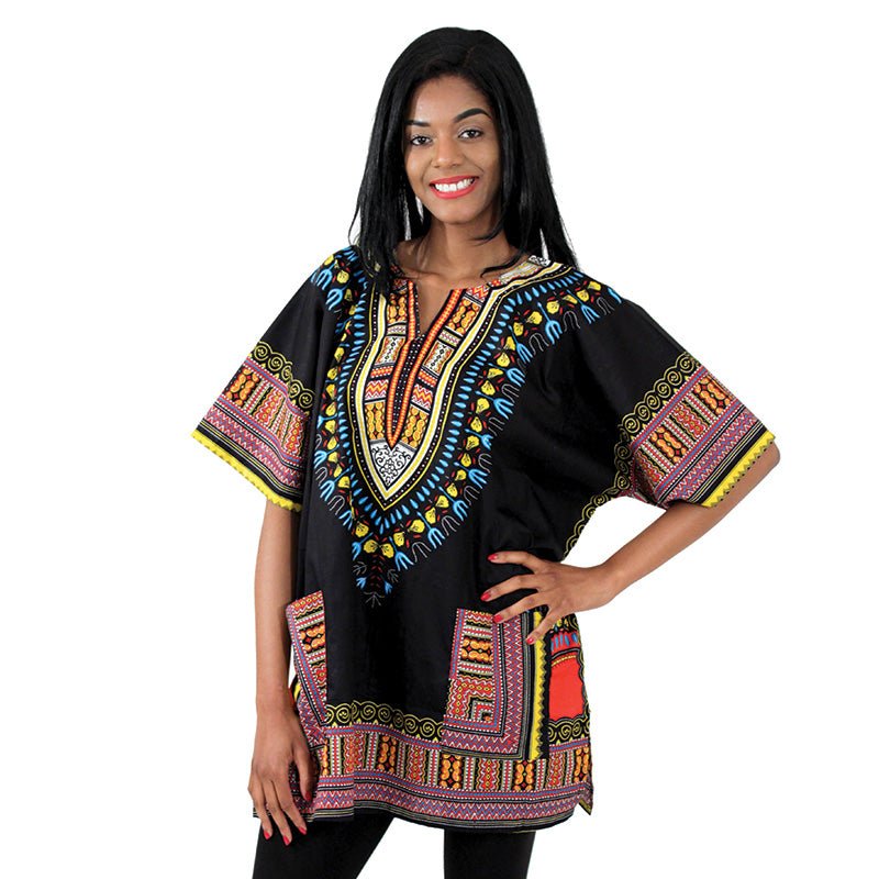 Black Large Dashiki - B&R African Styles