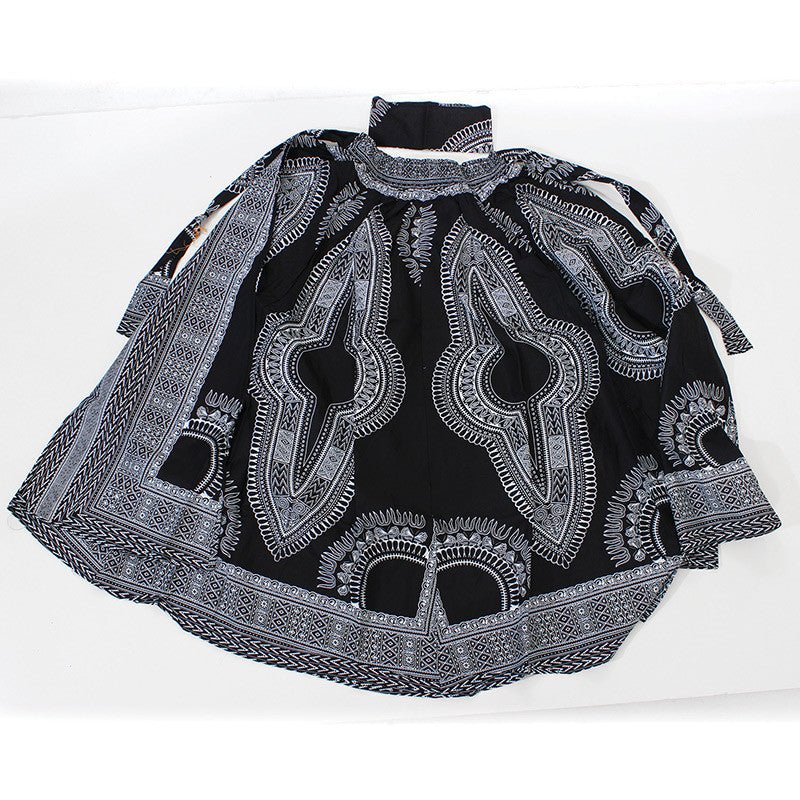 Black/White Maxi Skirt - B&R African Styles