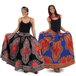 Black/White Maxi Skirt - B&R African Styles