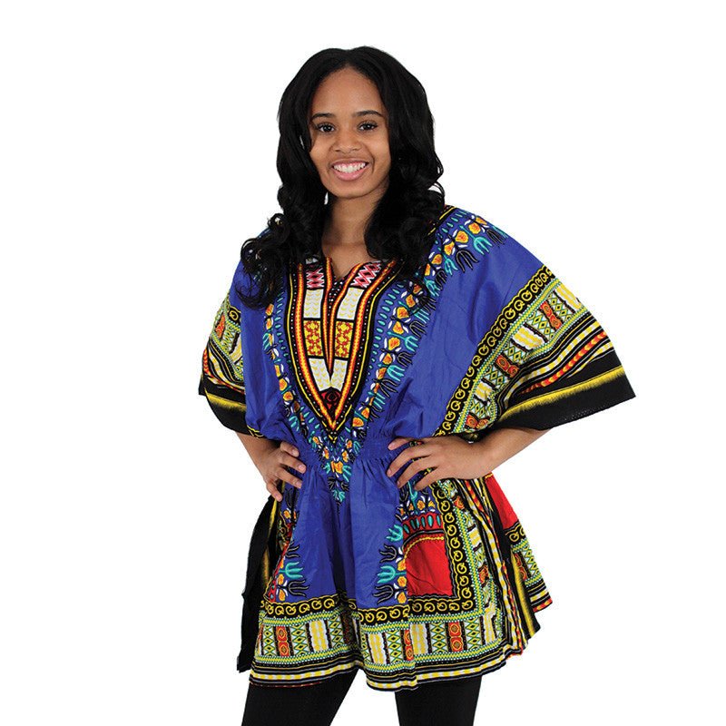 Blue Elastic Dashiki - B&R African Styles