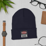 Cuffed Beanie: Danger Black and Educated