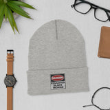 Cuffed Beanie: Danger Black and Educated