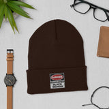 Cuffed Beanie: Danger Black and Educated