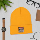 Cuffed Beanie: Danger Black and Educated
