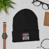 Cuffed Beanie: Danger Black and Educated