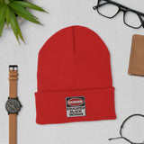 Cuffed Beanie: Danger Black and Educated