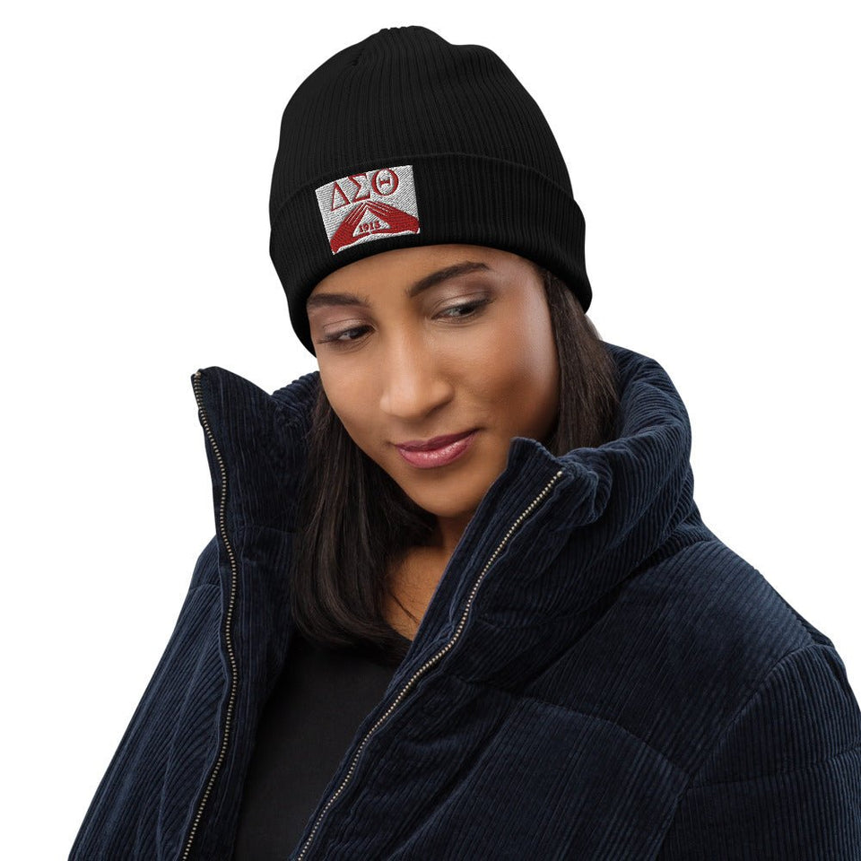 DELTA SIGMA THETA ORGANIC RIBBED BEANIE