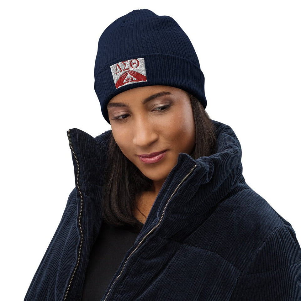 DELTA SIGMA THETA ORGANIC RIBBED BEANIE