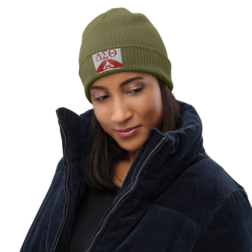 DELTA SIGMA THETA ORGANIC RIBBED BEANIE