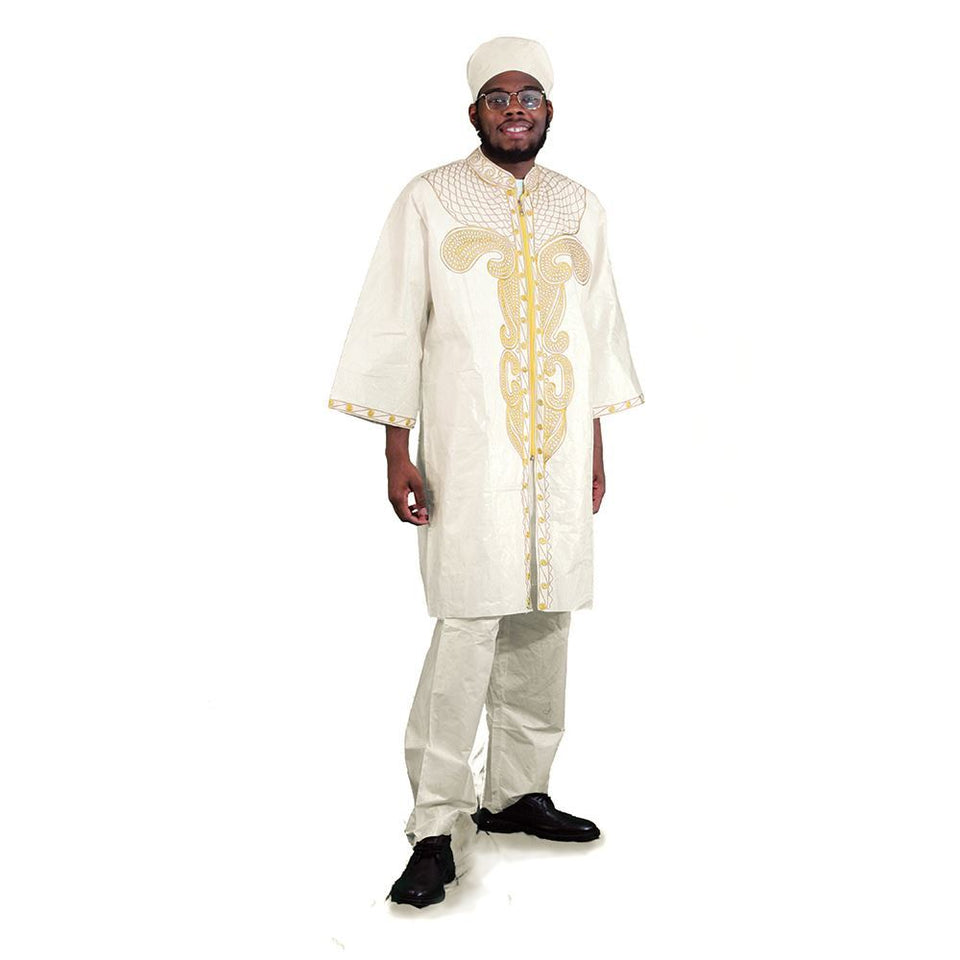 Exotic Brocade Dashiki Zipper & Pant Set - B&R African Styles