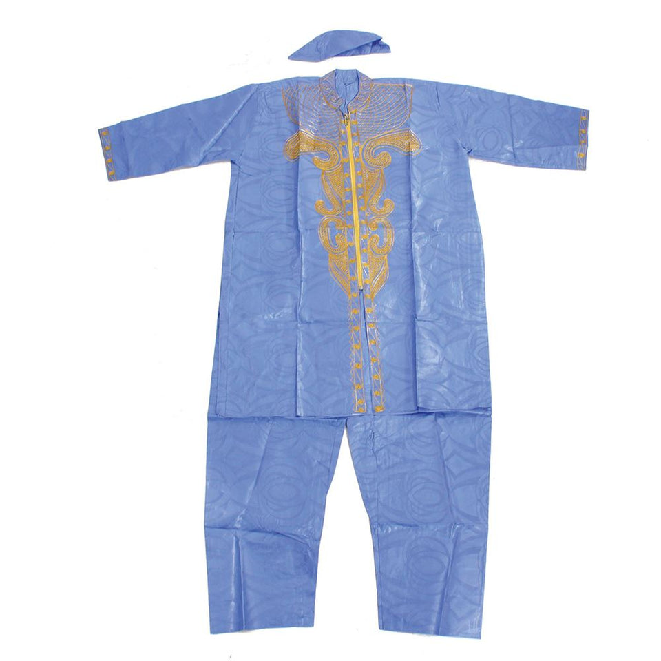 Exotic Brocade Dashiki Zipper & Pant Set - B&R African Styles