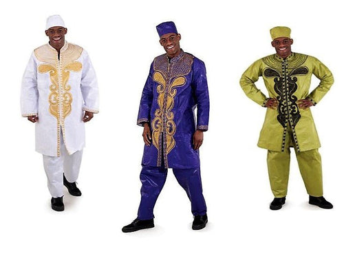 Exotic Brocade Dashiki Zipper & Pant Set - B&R African Styles