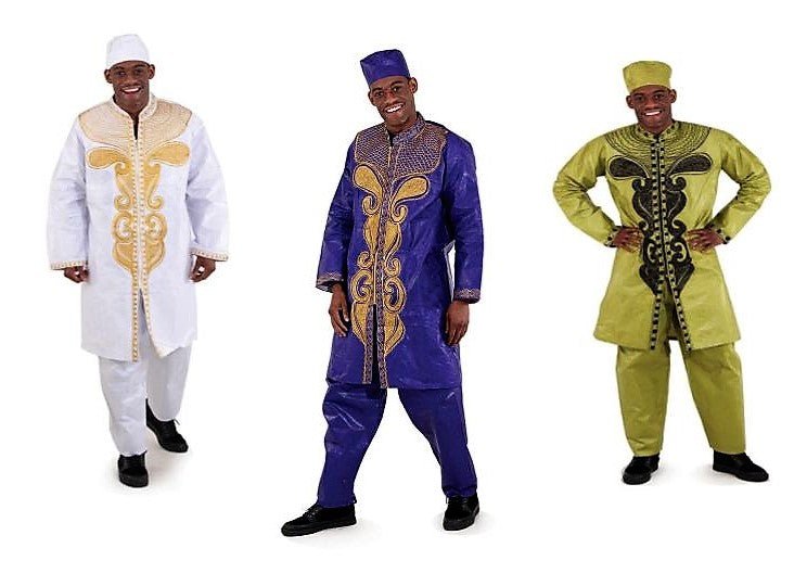 Exotic Brocade Dashiki Zipper & Pant Set - B&R African Styles