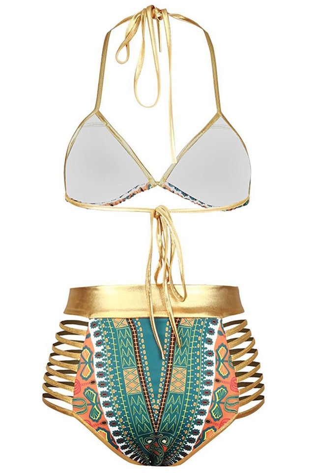 Exotic Green Bikini Swimsuit - B&R African Styles