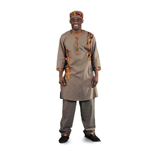 Exotic Kente Accent Pant Set - B&R African Styles