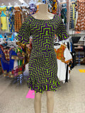 Green Ruffled dress - B&R African Styles