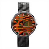 Kente - 30 Meters Waterproof Quartz Fashion Watch With Casual Stainless Steel Band - B&R African Styles