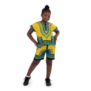Kids Dashiki Set: Gold - B&R African Styles