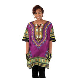 King-Sized Traditional Dashiki: Purple 1X - B&R African Styles