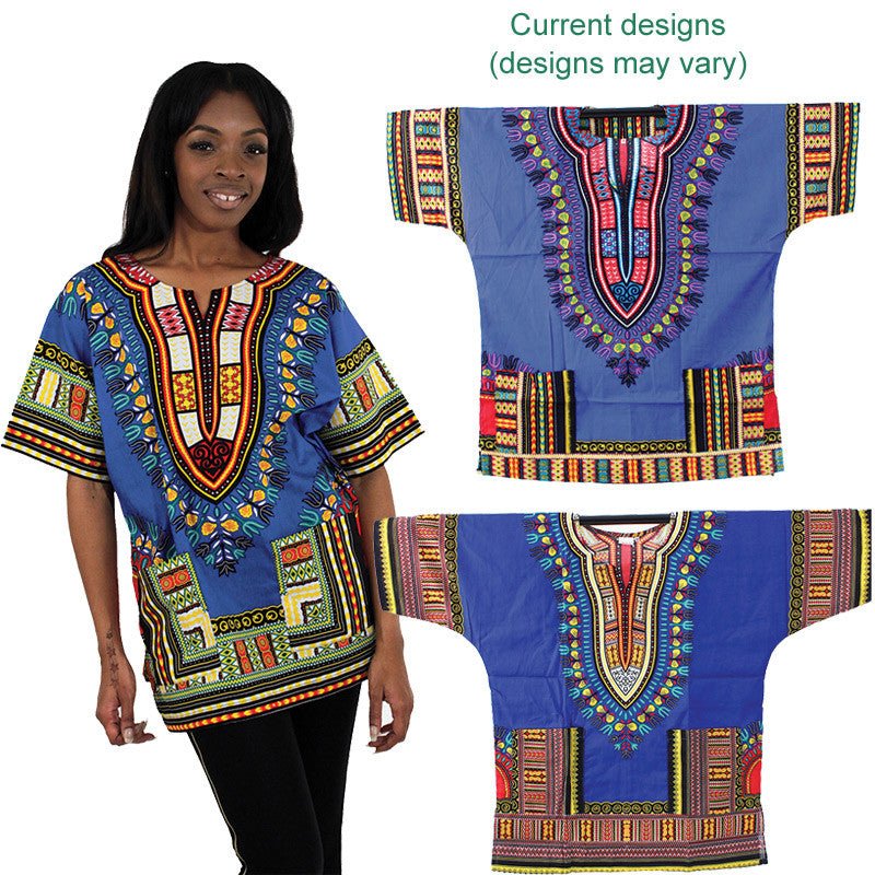 Large Blue Dashiki - B&R African Styles