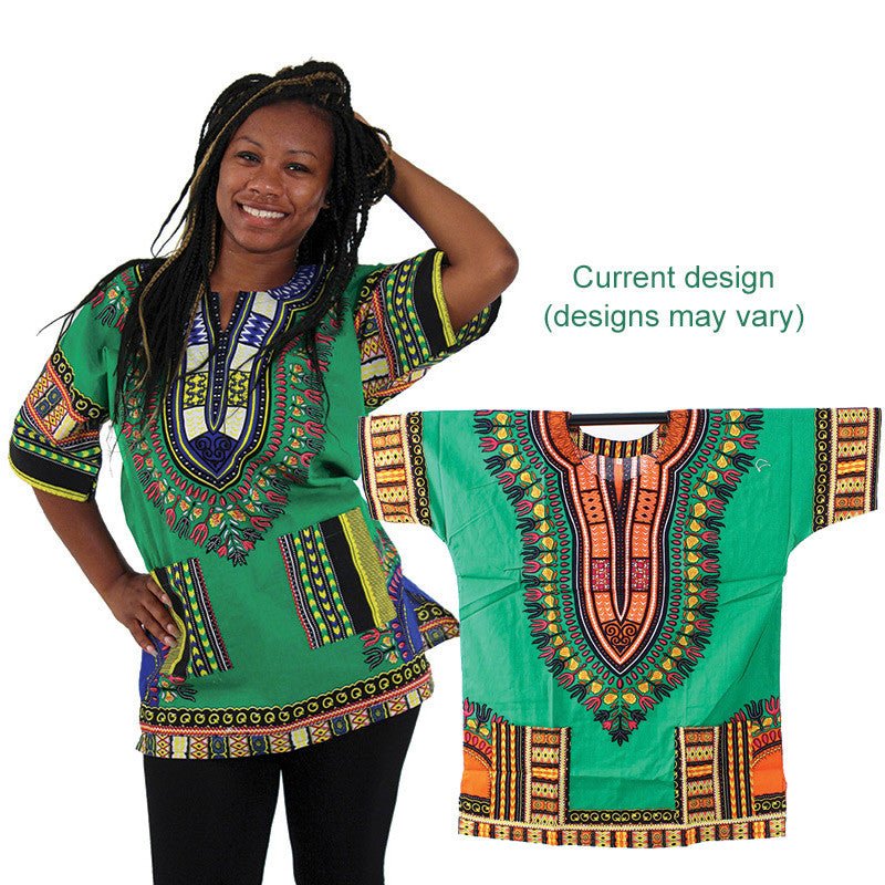 Large Green Dashiki - B&R African Styles