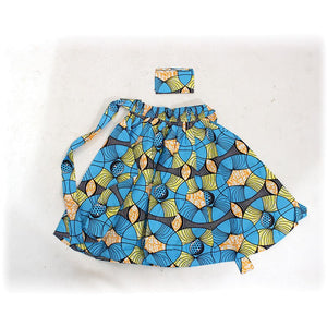 Light Blue Print Skirt - B&R African Styles