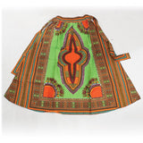 Lime Elastic Skirt Traditional Dashiki Print - B&R African Styles