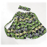 Lime Triangles Print Skirt - B&R African Styles