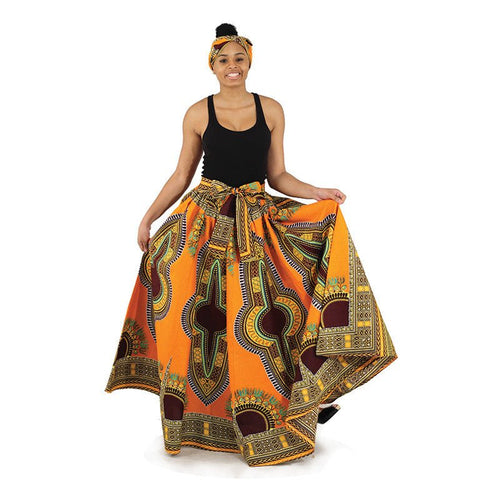 Mustard Maxi Skirt - B&R African Styles