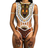 One Piece Swimsuit Women High Cut Trikini - B&R African Styles