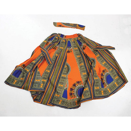 Orange Maxi Skirt - B&R African Styles