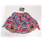 Pink Acorn Print Skirt - B&R African Styles
