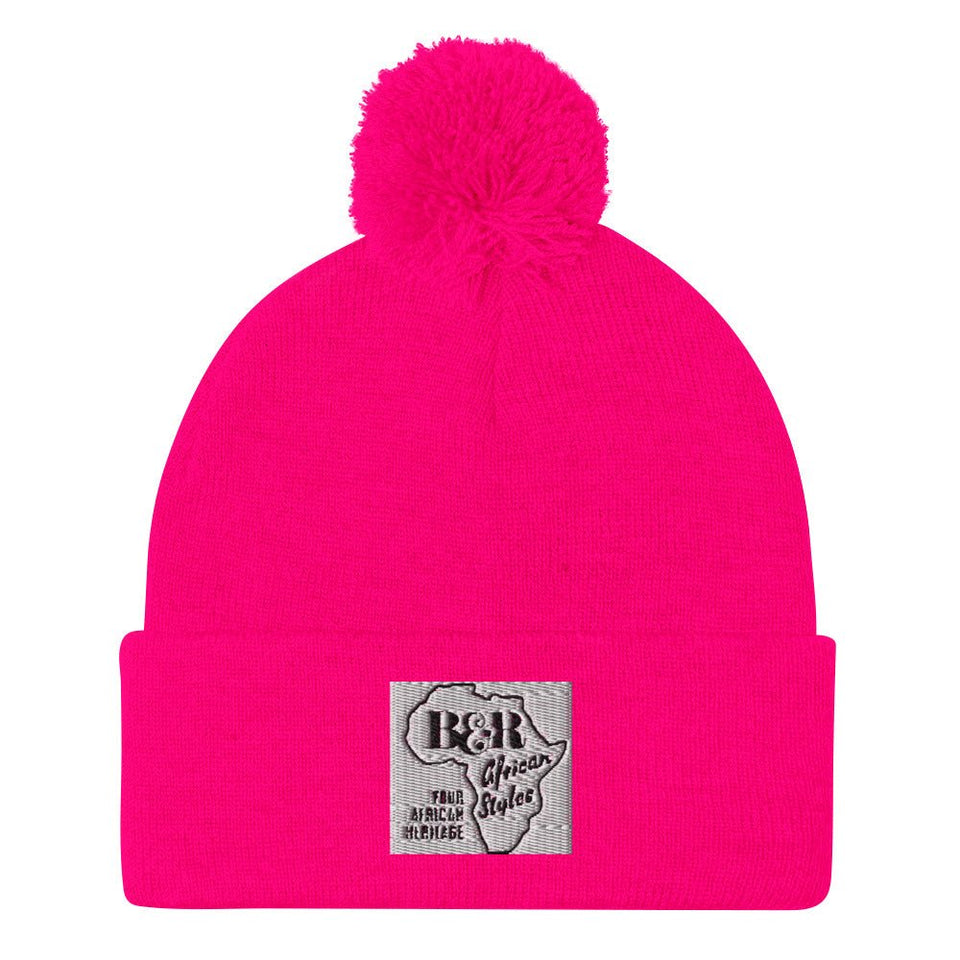 Pom-Pom Beanie - B&R African Styles
