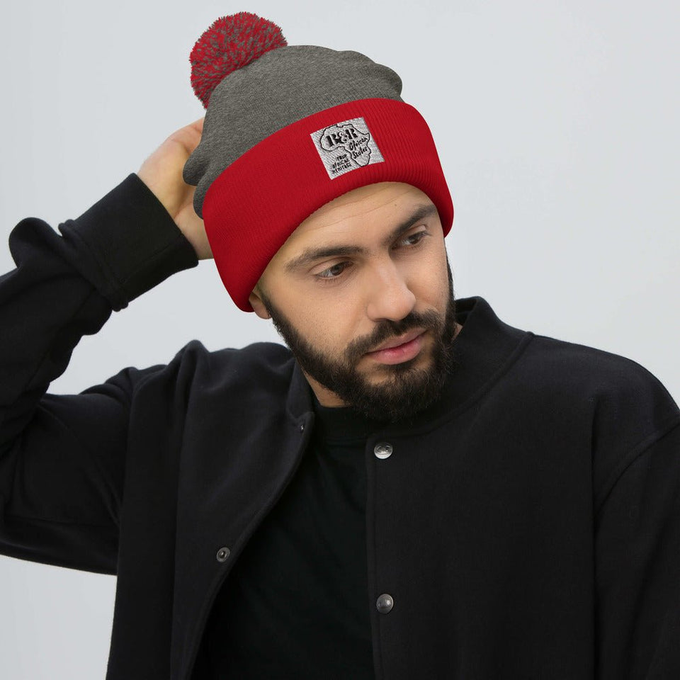 Pom-Pom Beanie: B&R African Styles - B&R African Styles