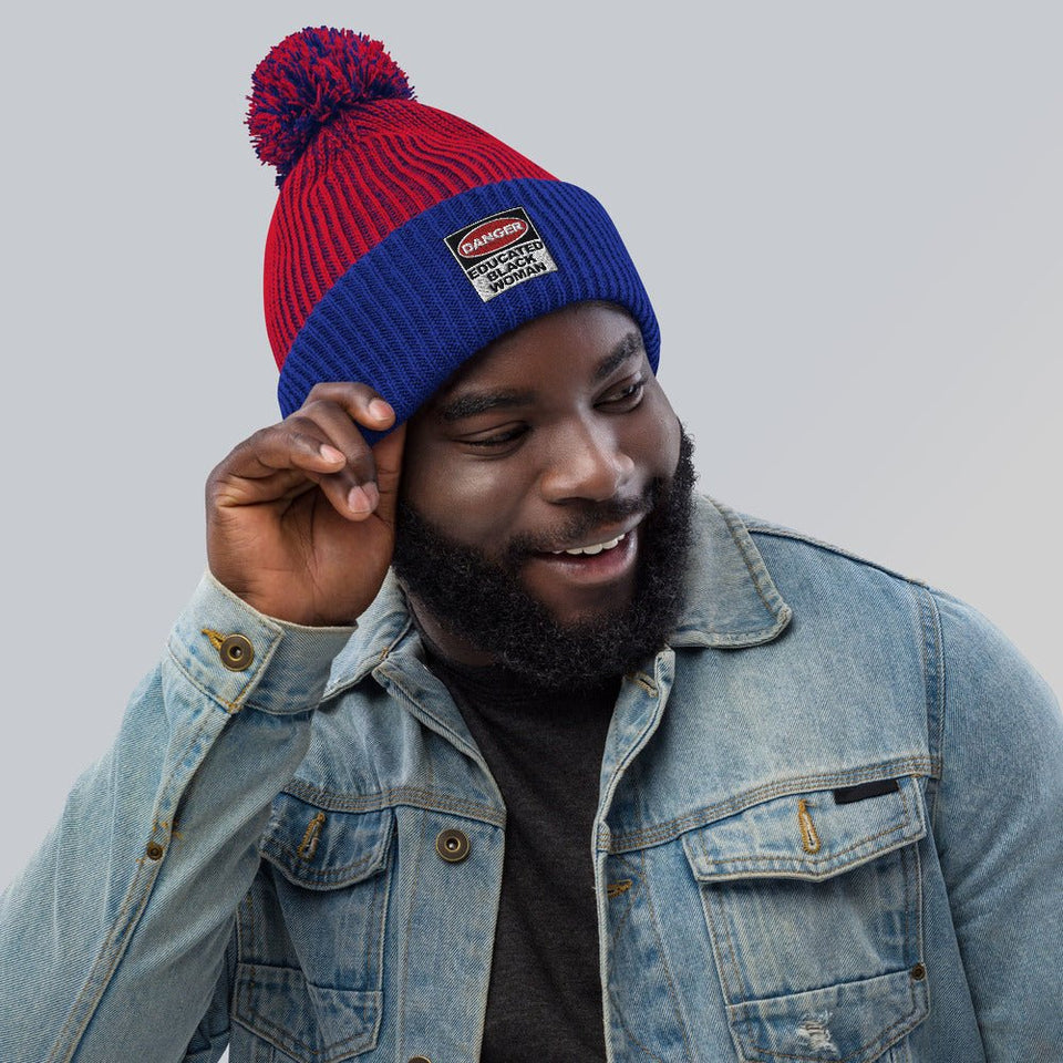 Pom-Pom Beanie: Danger and Educated - B&R African Styles
