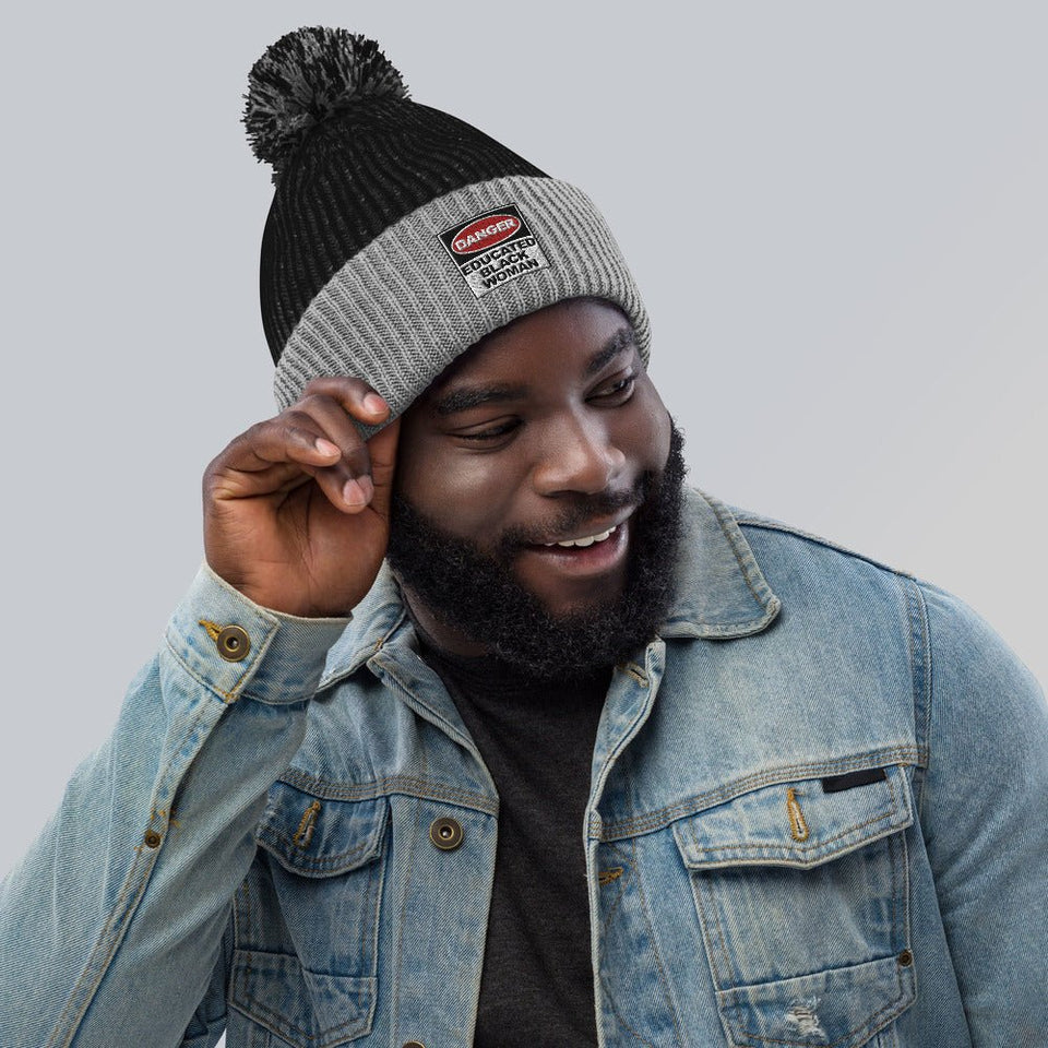 Pom-Pom Beanie: Danger and Educated - B&R African Styles