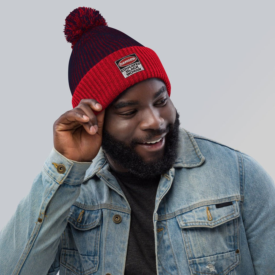 Pom-Pom Beanie: Danger and Educated - B&R African Styles
