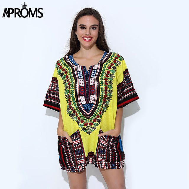 Dashiki Traditional : Yellow One Size - B&R African Styles