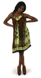 Short/Dark Brown Sundress - B&R African Styles