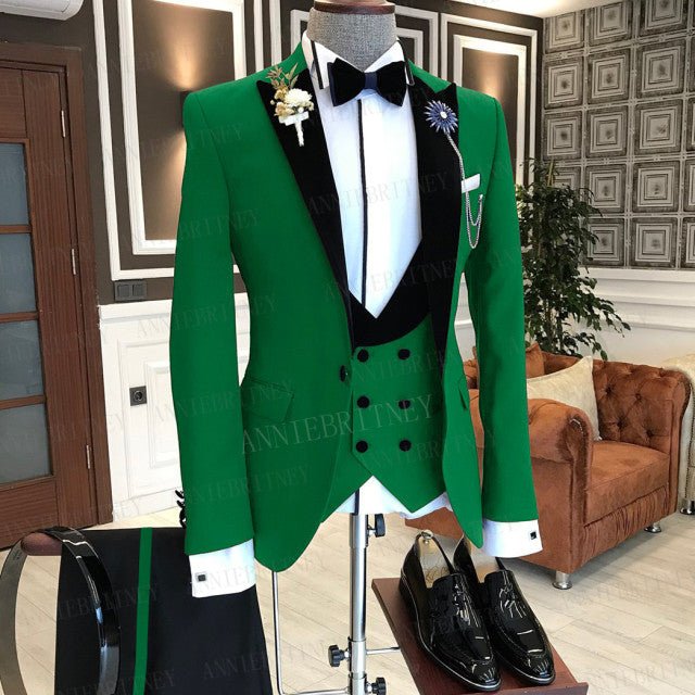 Slim Fit Tux Tailored Blazers 3Pcs - B&R African Styles