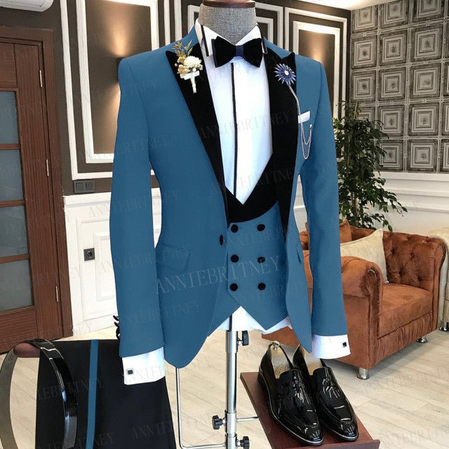 Slim Fit Tux Tailored Blazers 3Pcs - B&R African Styles