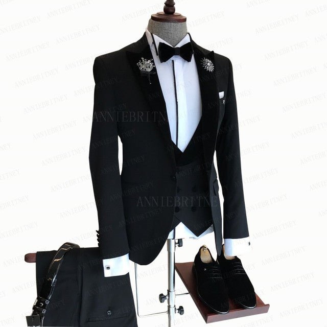 Slim Fit Tux Tailored Blazers 3Pcs - B&R African Styles