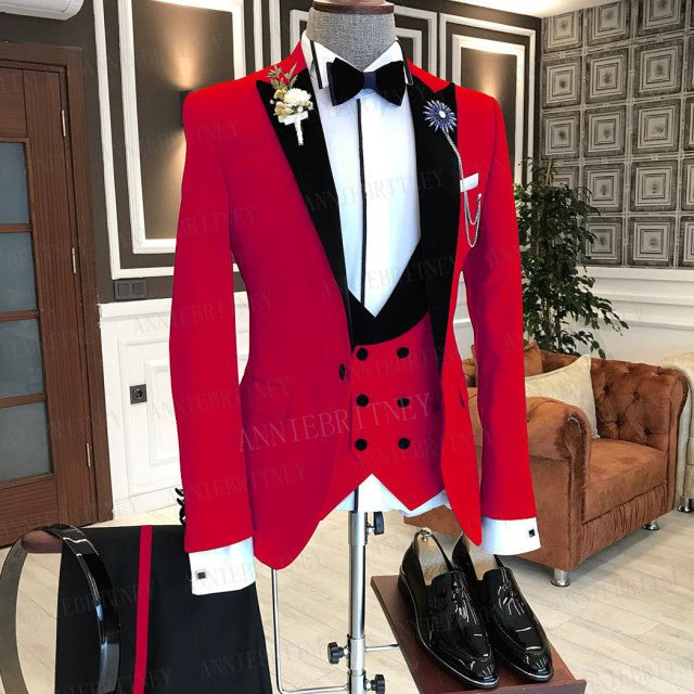 Slim Fit Tux Tailored Blazers 3Pcs - B&R African Styles