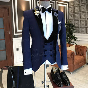 Slim Fit Tux Tailored Blazers 3Pcs - B&R African Styles