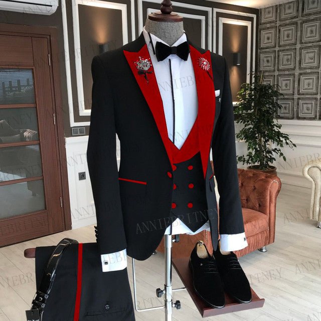 Slim Fit Tux Tailored Blazers 3Pcs - B&R African Styles