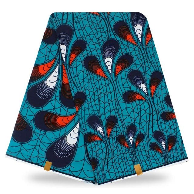 Super Wax Hollandais Ankara Fabric Print 6 Yards - B&R African Styles