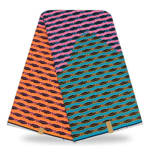 Super Wax Hollandais Ankara Fabric Print 6 Yards - B&R African Styles