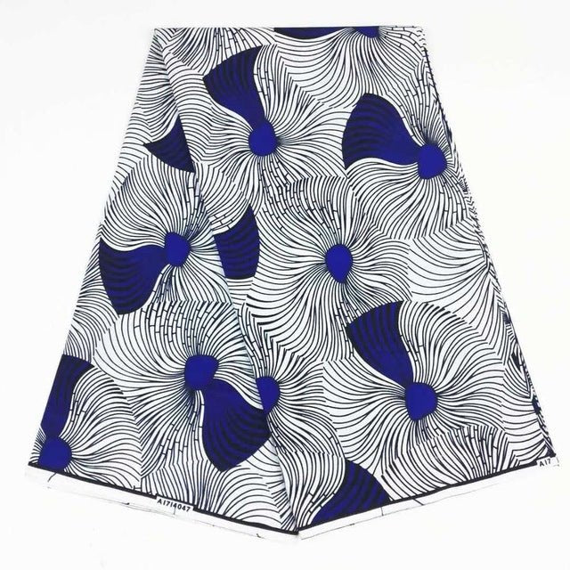 Super Wax Hollandais Ankara Fabric Print 6 Yards - B&R African Styles