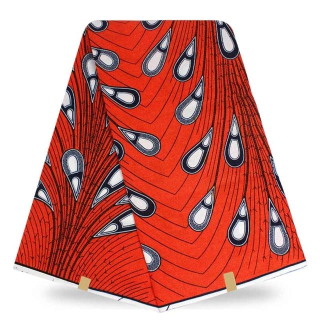 Super Wax Hollandais Ankara Fabric Print 6 Yards - B&R African Styles