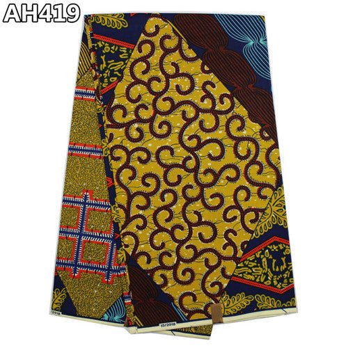 Super Wax Hollandais Ankara Fabric Wax Prints 100% Cotton 6yards - B&R African Styles